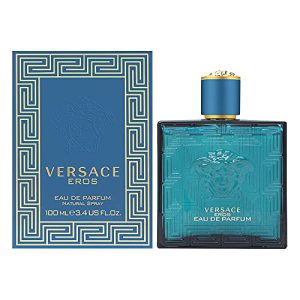 Versace Eros Eau De Parfum Spray for Men (New Launch 2021), Amber Woody Fragrance, 3.4 Fl Oz