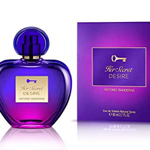 Antonio Banderas Perfumes - Her Secret Desire - Eau de Toilette Spray for Women, Floral, Fruity and Sweet Fragrance - 2.7 Fl Oz